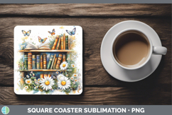 GorgeousBS02 Bookshelf Square Coaster design.