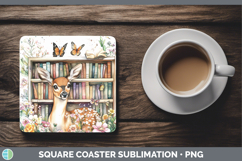 GorgeousBS02 Bookshelf Square Coaster design.