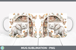 GorgeousBS02 Bookshelf Mug Wrap design.