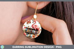 GorgeousBS02 Bookshelf Round Earrings design.