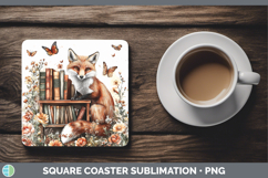 GorgeousBS02 Bookshelf Square Coaster design.
