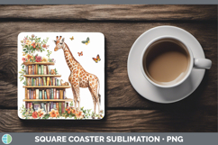 GorgeousBS02 Bookshelf Square Coaster design.