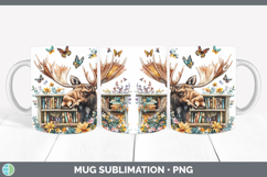 GorgeousBS02 Bookshelf Mug Wrap design.