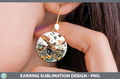 GorgeousBS02 Bookshelf Round Earrings design.