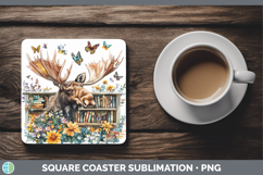 GorgeousBS02 Bookshelf Square Coaster design.