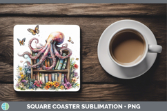 GorgeousBS02 Bookshelf Square Coaster design.
