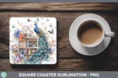 GorgeousBS02 Bookshelf Square Coaster design.