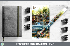 GorgeousBS02 Bookshelf Pen Wrap design.