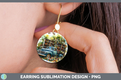 GorgeousBS02 Bookshelf Round Earrings design.