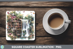 GorgeousBS02 Bookshelf Square Coaster design.