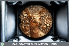 GorgeousBS02 Copper Relief Car Coaster design.