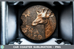 GorgeousBS02 Copper Relief Car Coaster design.