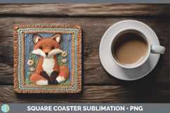 GorgeousBS02 Crochet Square Coaster design.