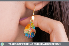 GorgeousBS02 Crochet Teardrop Earrings design.