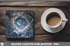 GorgeousBS02 Geode Square Coaster design.