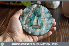GorgeousBS02 Geode Round Coaster design.