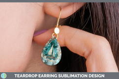 GorgeousBS02 Geode Teardrop Earrings design.