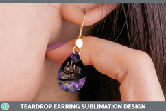 GorgeousBS02 Geode Teardrop Earrings design.