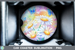 GorgeousBS02 Glitter Car Coaster design.