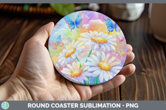 GorgeousBS02 Glitter Round Coaster design.