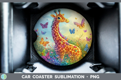 GorgeousBS02 Glitter Car Coaster design.