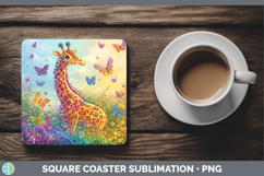 GorgeousBS02 Glitter Square Coaster design.