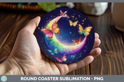 GorgeousBS02 Glitter Round Coaster design.