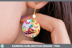 GorgeousBS02 Glitter Round Earrings design.