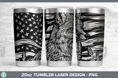 GorgeousBS02 Patriotic Flag Laser 20oz Tumbler design.