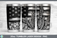GorgeousBS02 Patriotic Flag Laser 20oz Tumbler design.