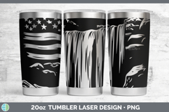 GorgeousBS02 Patriotic Flag Laser 20oz Tumbler design.