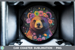 GorgeousBS02 Rainbow  Car Coaster design.