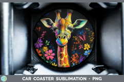 GorgeousBS02 Rainbow  Car Coaster design.