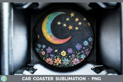 GorgeousBS02 Rainbow  Car Coaster design.