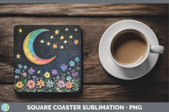 GorgeousBS02 Rainbow  Square Coaster design.