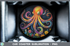 GorgeousBS02 Rainbow  Car Coaster design.