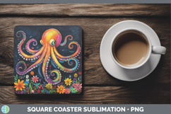 GorgeousBS02 Rainbow  Square Coaster design.