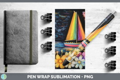 GorgeousBS02 Rainbow  Pen Wrap design.