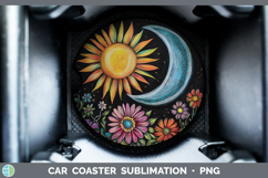 GorgeousBS02 Rainbow  Car Coaster design.