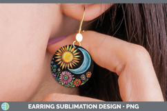 GorgeousBS02 Rainbow  Round Earrings design.