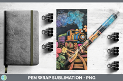 GorgeousBS02 Rainbow  Pen Wrap design.