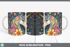 GorgeousBS02 Rainbow  Mug Wrap design.