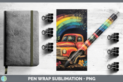 GorgeousBS02 Rainbow  Pen Wrap design.