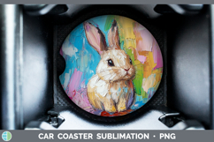GorgeousBS02 Thick Paint Car Coaster design.