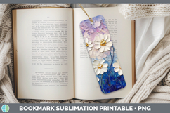 GorgeousBS02 Thick Paint Bookmark design.