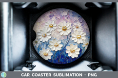 GorgeousBS02 Thick Paint Car Coaster design.