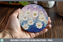 GorgeousBS02 Thick Paint Round Coaster design.