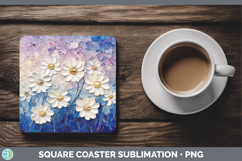 GorgeousBS02 Thick Paint Square Coaster design.