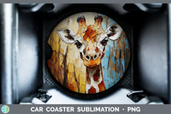 GorgeousBS02 Thick Paint Car Coaster design.