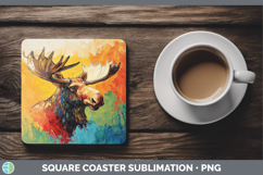 GorgeousBS02 Thick Paint Square Coaster design.